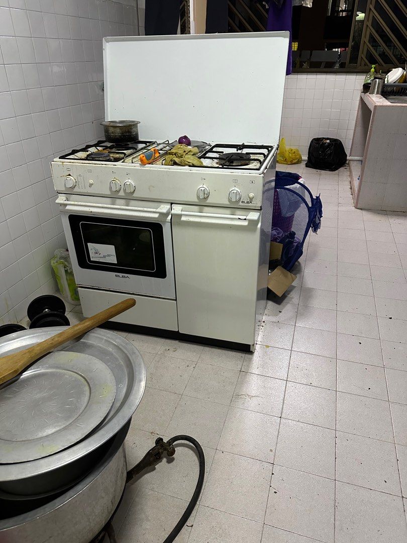 Elba Gas Stove with Owen in good Condition, Furniture & Home Living