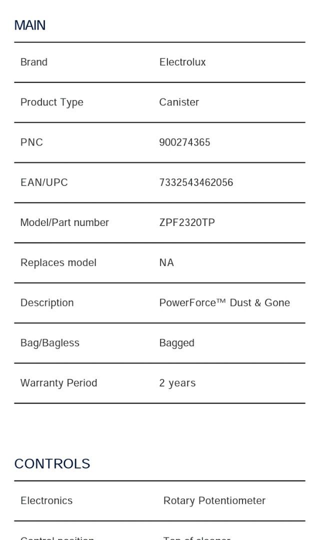 Electrolux Vacuum Cleaner, TV & Home Appliances, Vacuum Cleaner