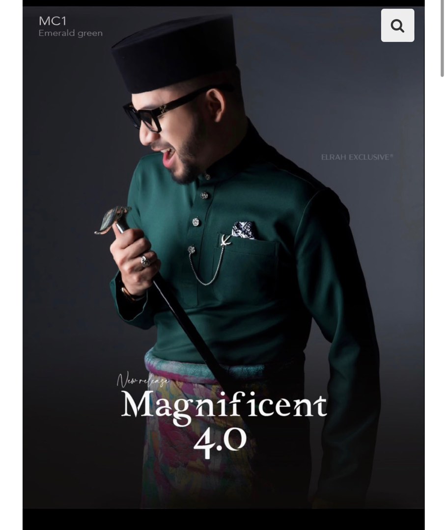 Baju Melayu Magnificent 4.0 Moss Green