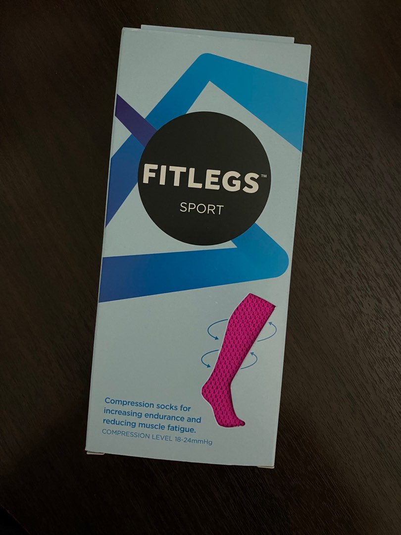 FITLEGS Class 2 Below-Knee Black Compression Stockings, Health & Nutrition,  Braces, Support & Protection on Carousell