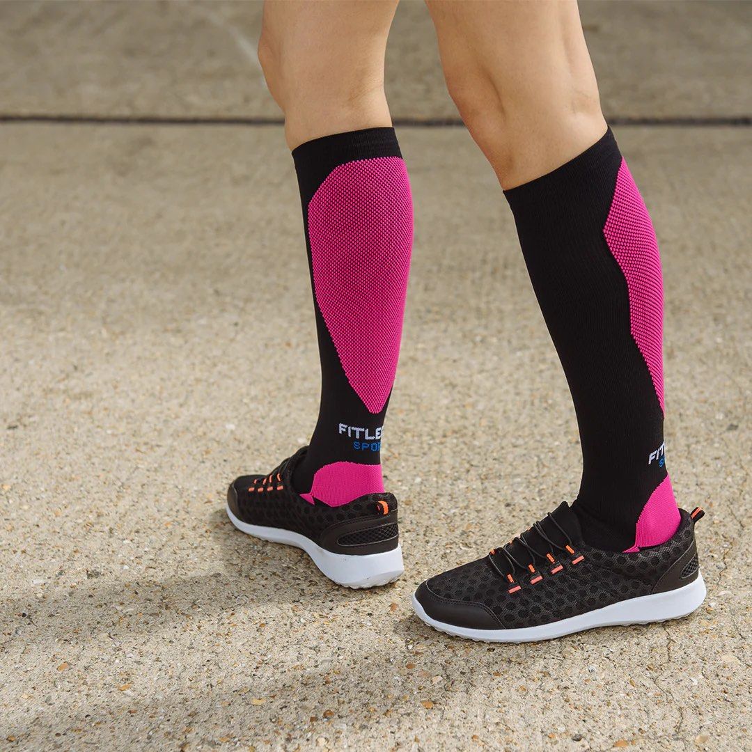 FITLEGS® Sport – Compression Socks (Pink), Sports Equipment, Other Sports  Equipment and Supplies on Carousell