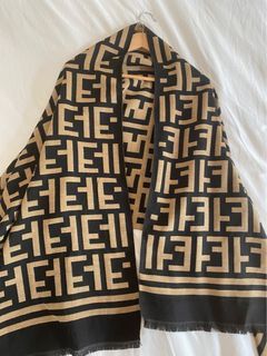 Free shipping-Luxury black and brown scarf