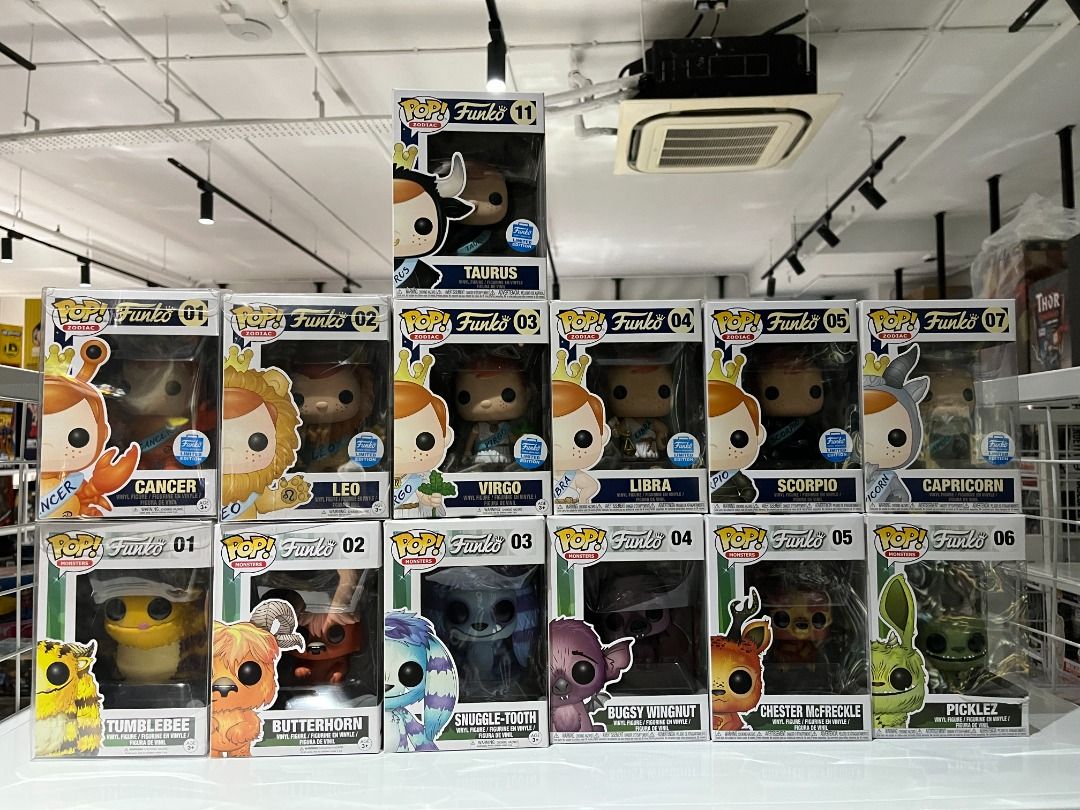 05 Funko Pop! Freddy zodiac signs royal family ali michael jordan gpk