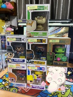 Funko Pops - Jungle Book Kaa, Moana Te Fiti Flocked, Clark Kent, LE3000 Black Lightning, Rugrats Chuckie, Angelica Pickles, Tennis McNugget McDonalds