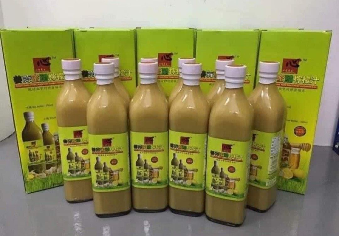 Ginger Garlic Honey Vinegar Lemon Juice, Health & Nutrition, Health Supplements, Health Food