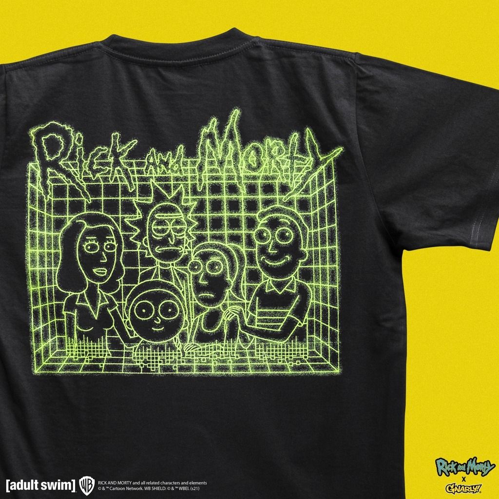Gnarly! x Rick and Morty: Off the Grid, Men's Fashion, Tops & Sets ...
