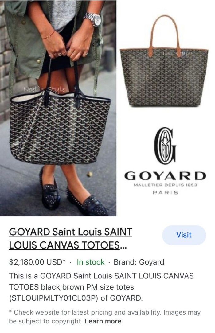 GOYARD Saint Louis Saint Louis PM Bag (STLOUIPMLTY01CL03P