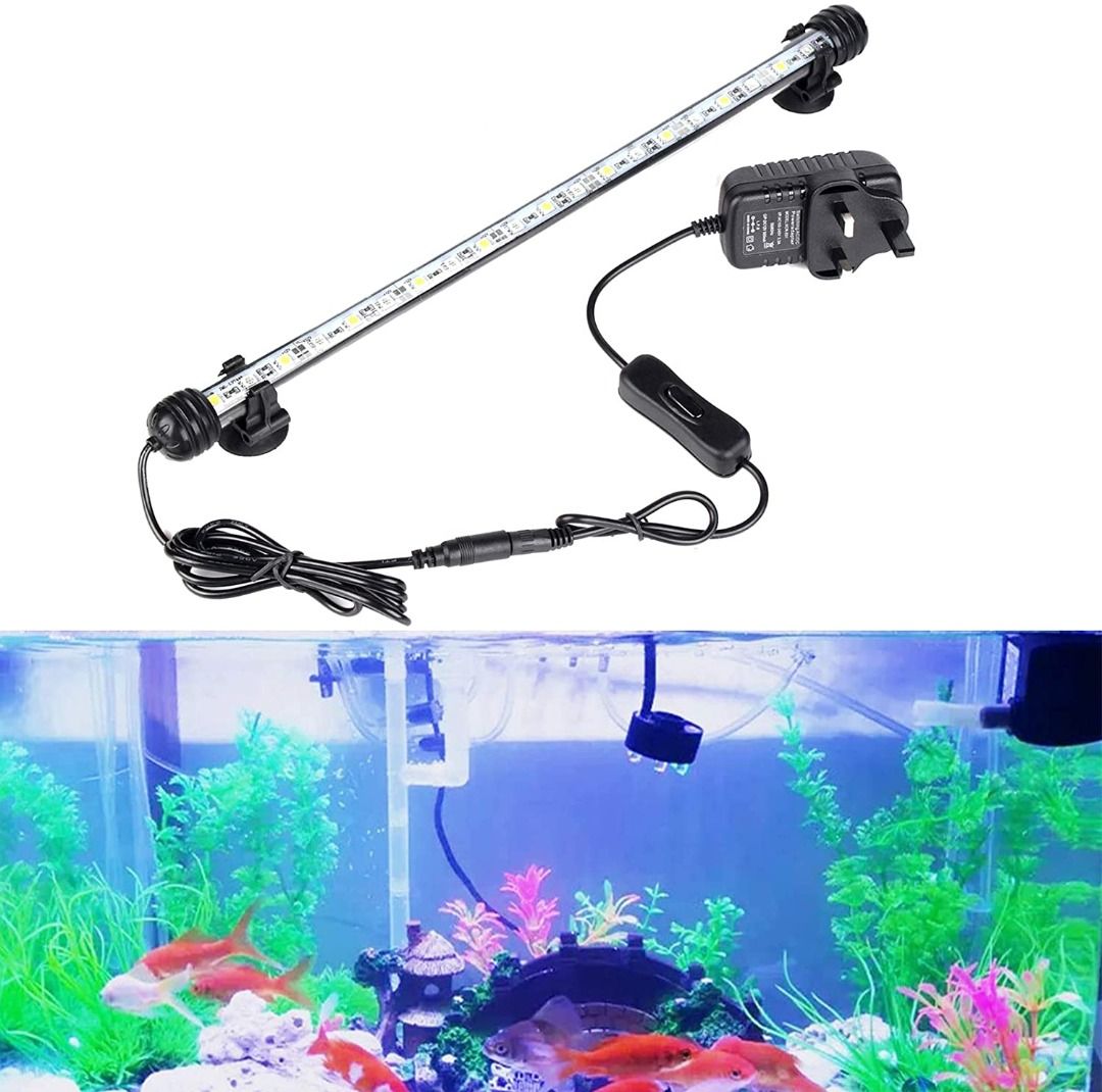 Aquarium LED Light Fish Tank Lamp Submersible Waterproof Strip Light  Lighting US