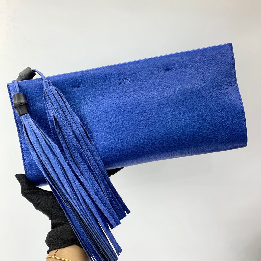 Gucci blue clutch on sale