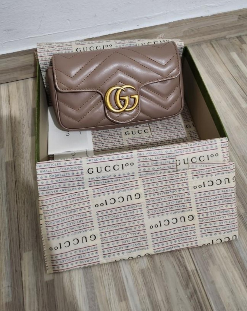 Gucci Super Mini Marmont, Luxury, Bags & Wallets on Carousell