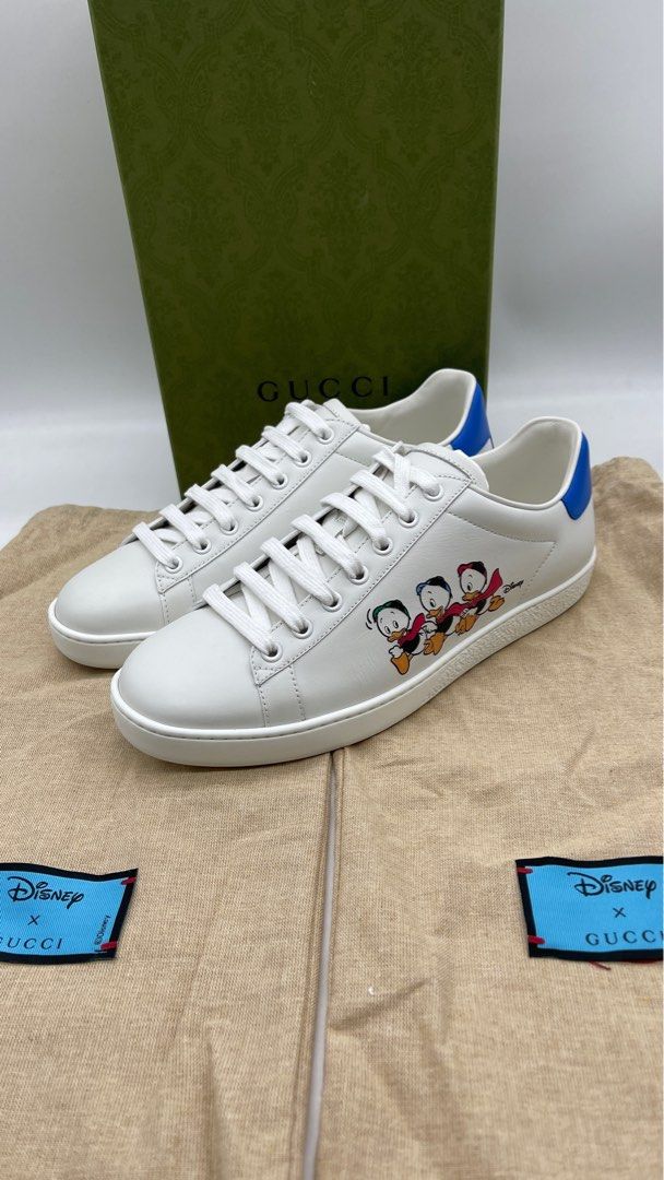 Gucci x Disney Ace Donald Duck Sneakers, Luxury, Sneakers & Footwear on  Carousell