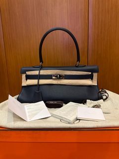 Hermes Kelly Ado - Bleu Nuit, Luxury, Bags & Wallets on Carousell