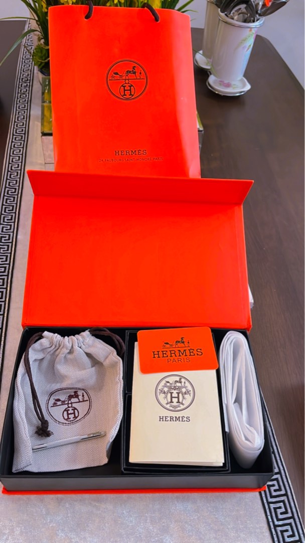Hermes Belt Box and dust bag, Luxury, Accessories on Carousell