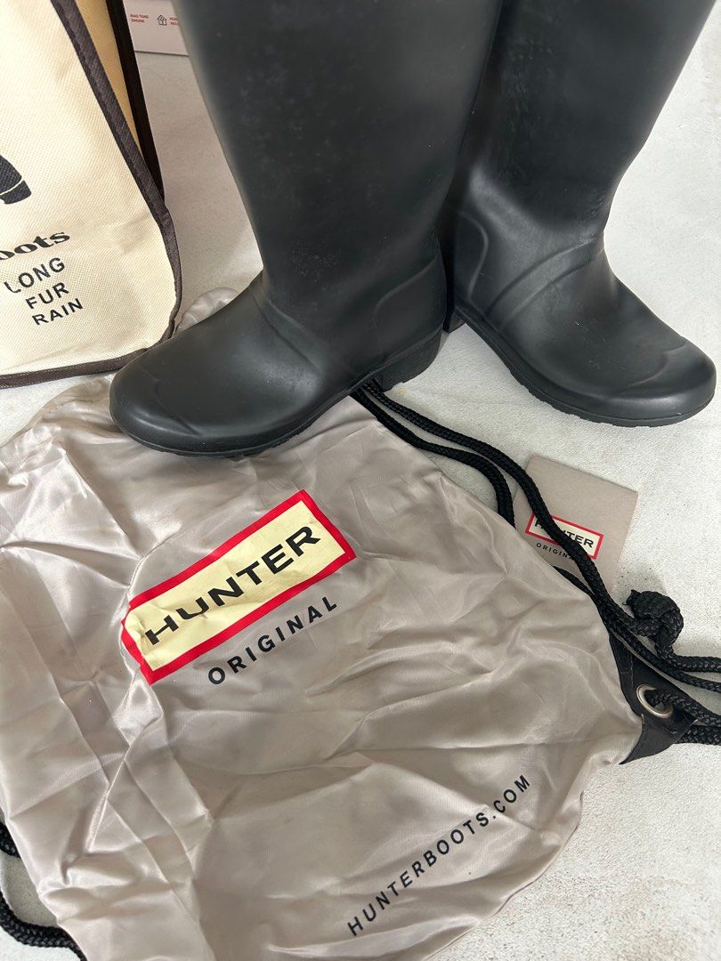 Hunter Wellington Rain Boots Tall Women s Fashion Footwear