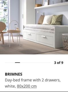 IKEA Brimnes Day Bed Frame + Drawers