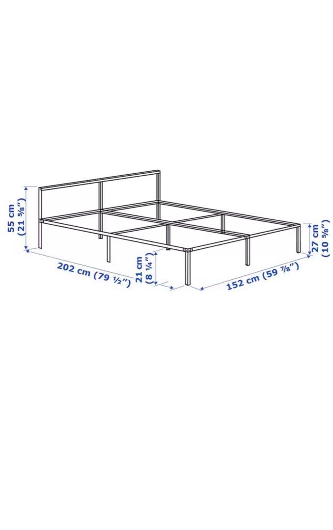 Ikea Grimsbu Queen Bed Frame, Furniture & Home Living, Furniture, Bed