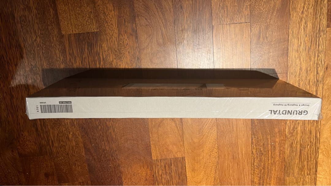 IKEA GRUNDTAL (STAINLESS STEEL CORNER WALL SHELF UNIT (26 X 58 CM