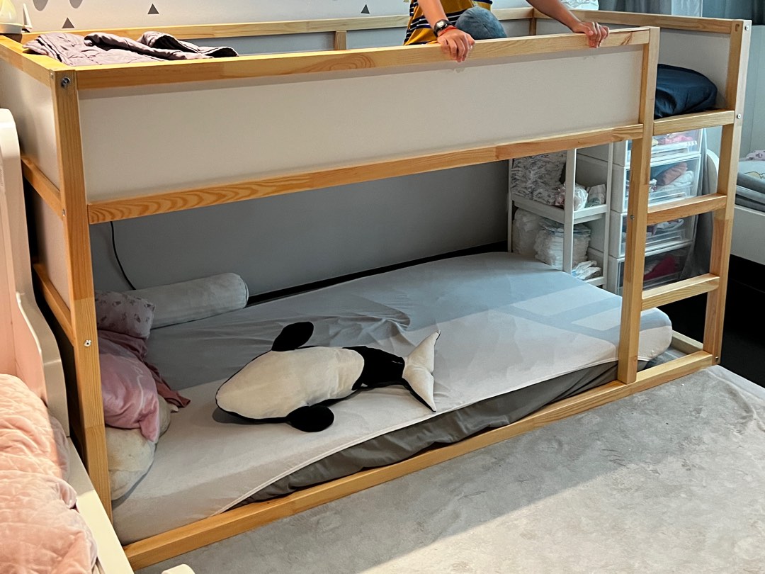 IKEA Kura bunk bed PLUS mattress, Babies & Kids, Baby Nursery & Kids