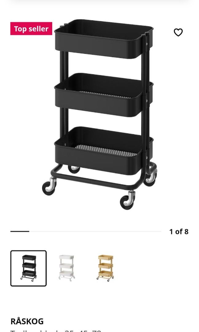 Ikea raskog trolley, Furniture & Home Living, Furniture, Shelves