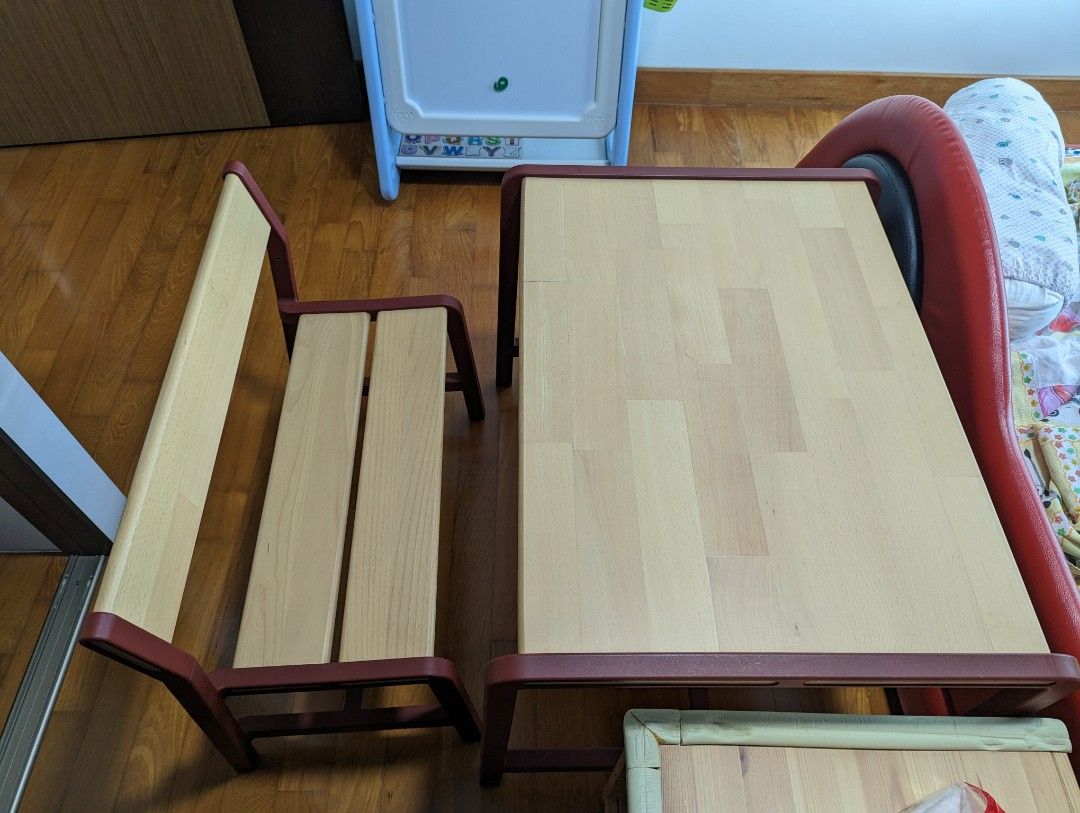 IKEA Ypperlig Children's Table and Bench Set, Furniture & Home Living