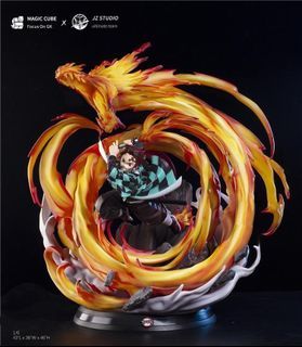 🔥FIRE SALE🔥free delievery to doorstep![In Stock] Demon Slayer Tanjiro Kamado Magic Cube Studio - GK Resin Figurine
