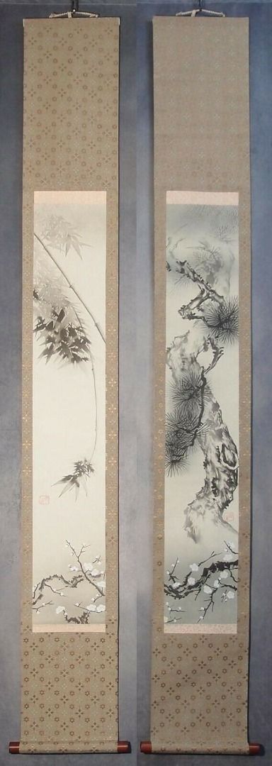 掛軸 163 (双幅) 掛軸 163 (双幅)