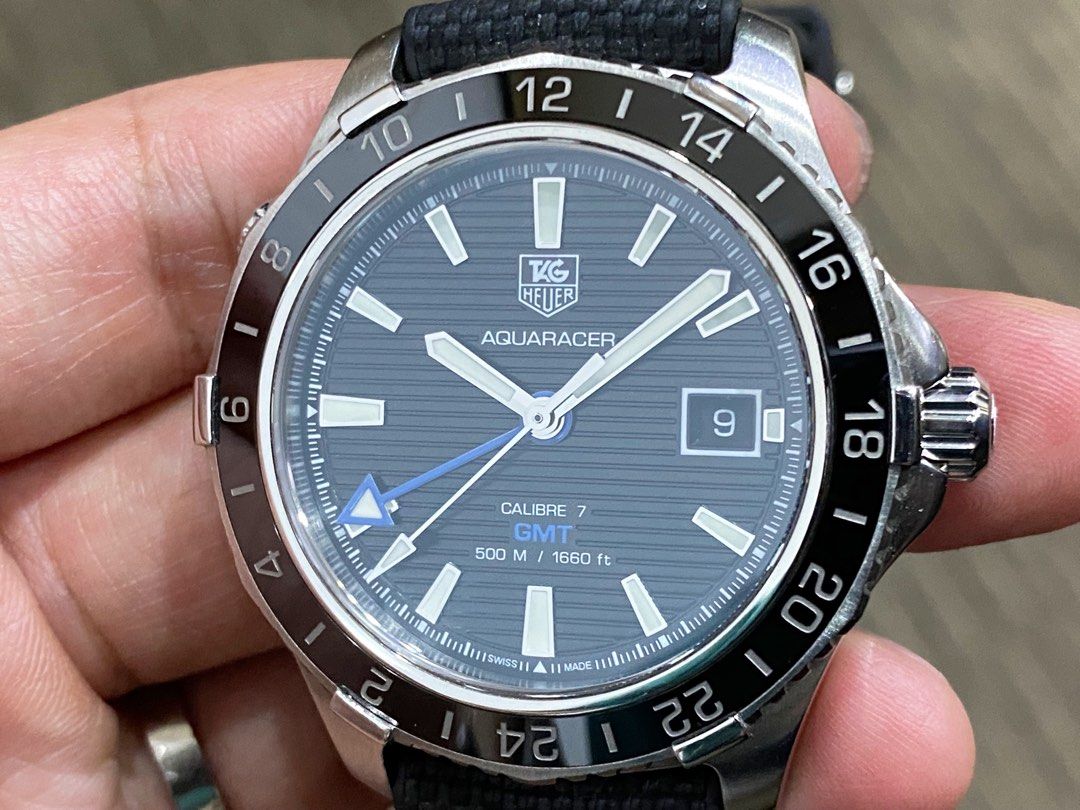 Tag heuer aquaracer 500m calibre 7 gmt hotsell