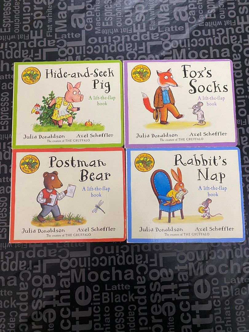Julia Donaldson Lift the Flap Baby Board Books (Set of 4), Hobbies ...
