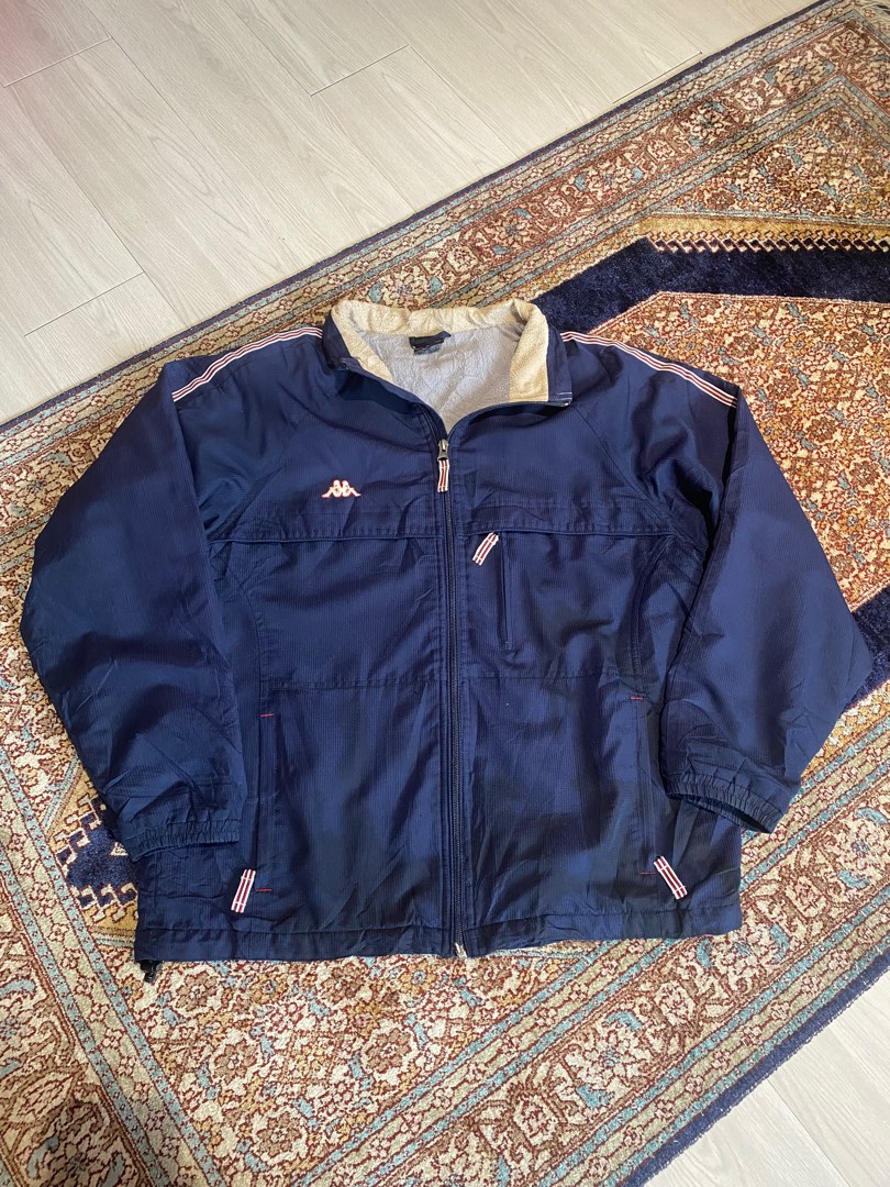 Navy blue shop kappa jacket