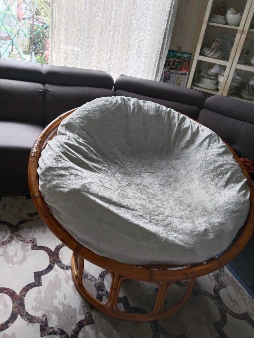 BIG Kerusi Rotan bulat minimalis, Furniture & Home Living, Furniture