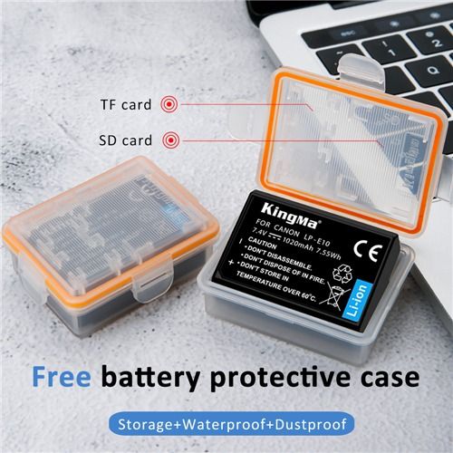 [KingMa] LP-E10 For Canon Camera Replacement Battery with 1020mah for Canon Cameras and more - LPE10 / LP E1062863086968321114