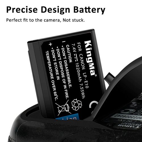[KingMa] LP-E10 For Canon Camera Replacement Battery with 1020mah for Canon Cameras and more - LPE10 / LP E1062863086968321113