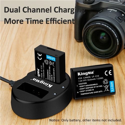 [KingMa] LP-E10 For Canon Camera Replacement Battery with 1020mah for Canon Cameras and more - LPE10 / LP E1062863086968321112
