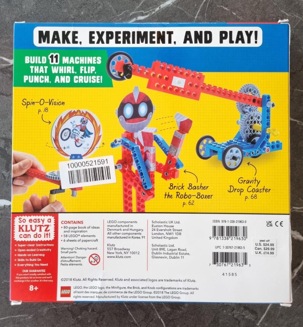 Klutz lego gadgets science & sale activity kit