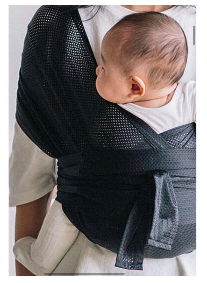 Konny Baby Carrier Mesh in Charcoal Grey, Babies & Kids, Going Out