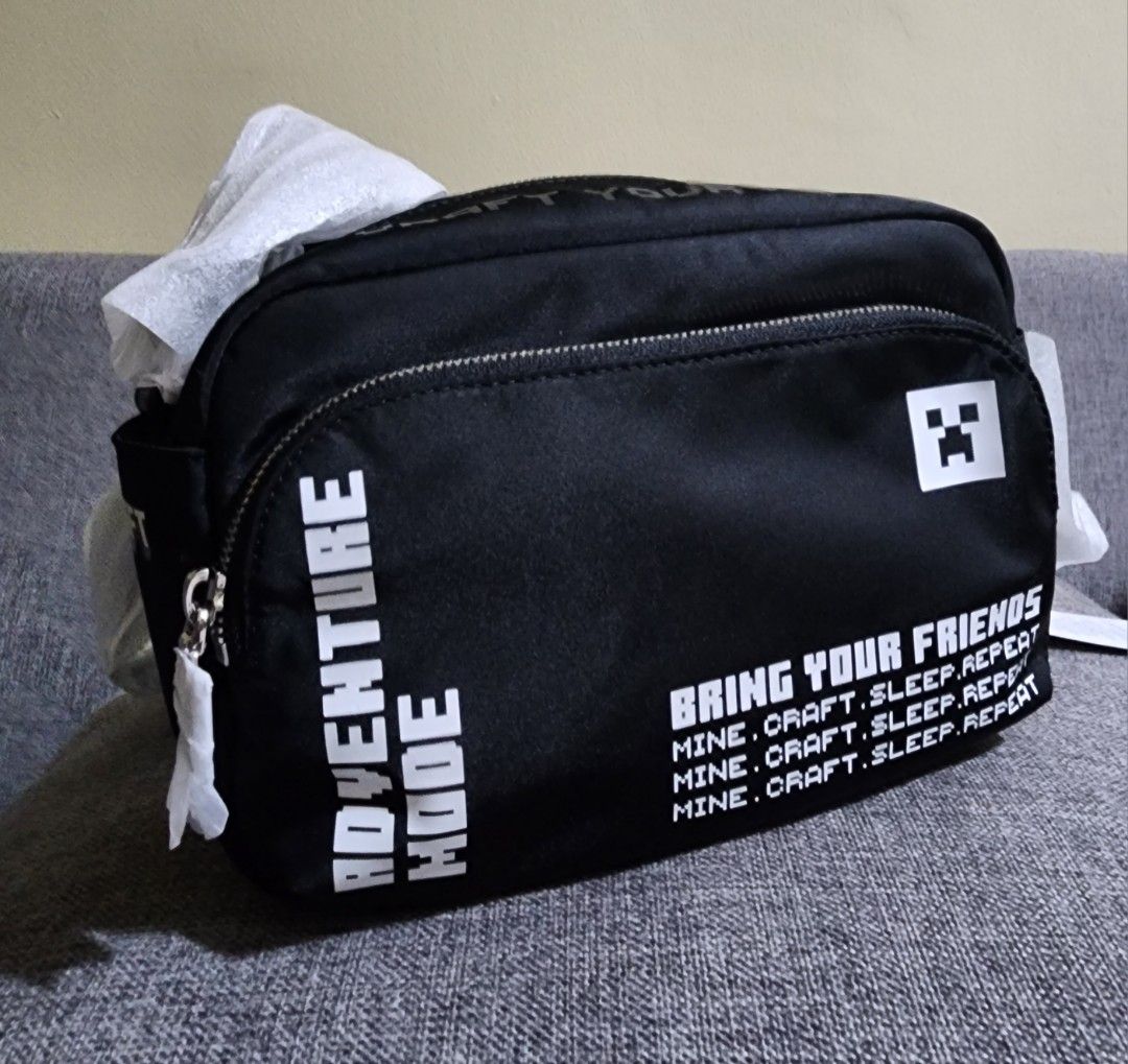Unisex Lacoste x Minecraft Print Nylon Backpack