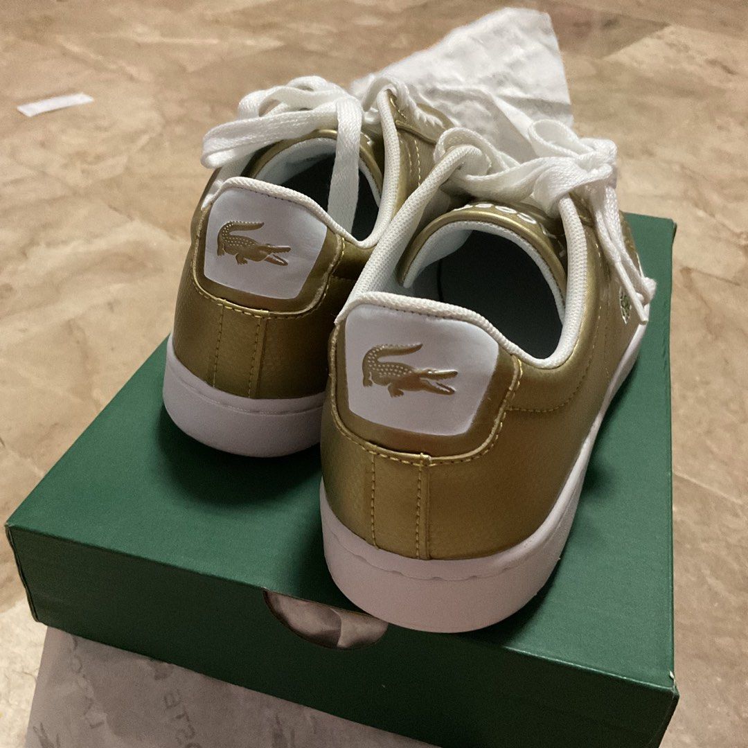 Lacoste Carnaby Evo 119 Gold color Women s Fashion Footwear Sneakers on Carousell