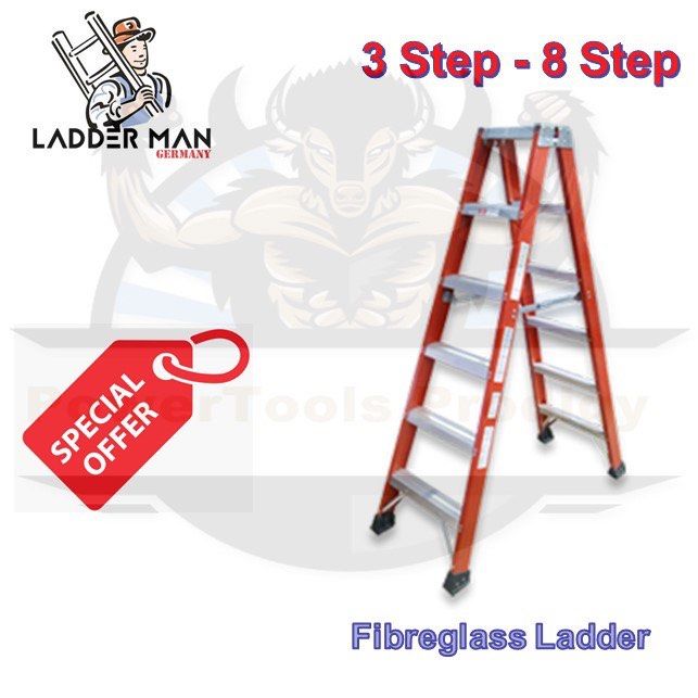 LADDERMENN FIBREGLASS LADDER/ A-TYPE LADDER - 1 WAY / 2 WAY COMBINATION LADDERS