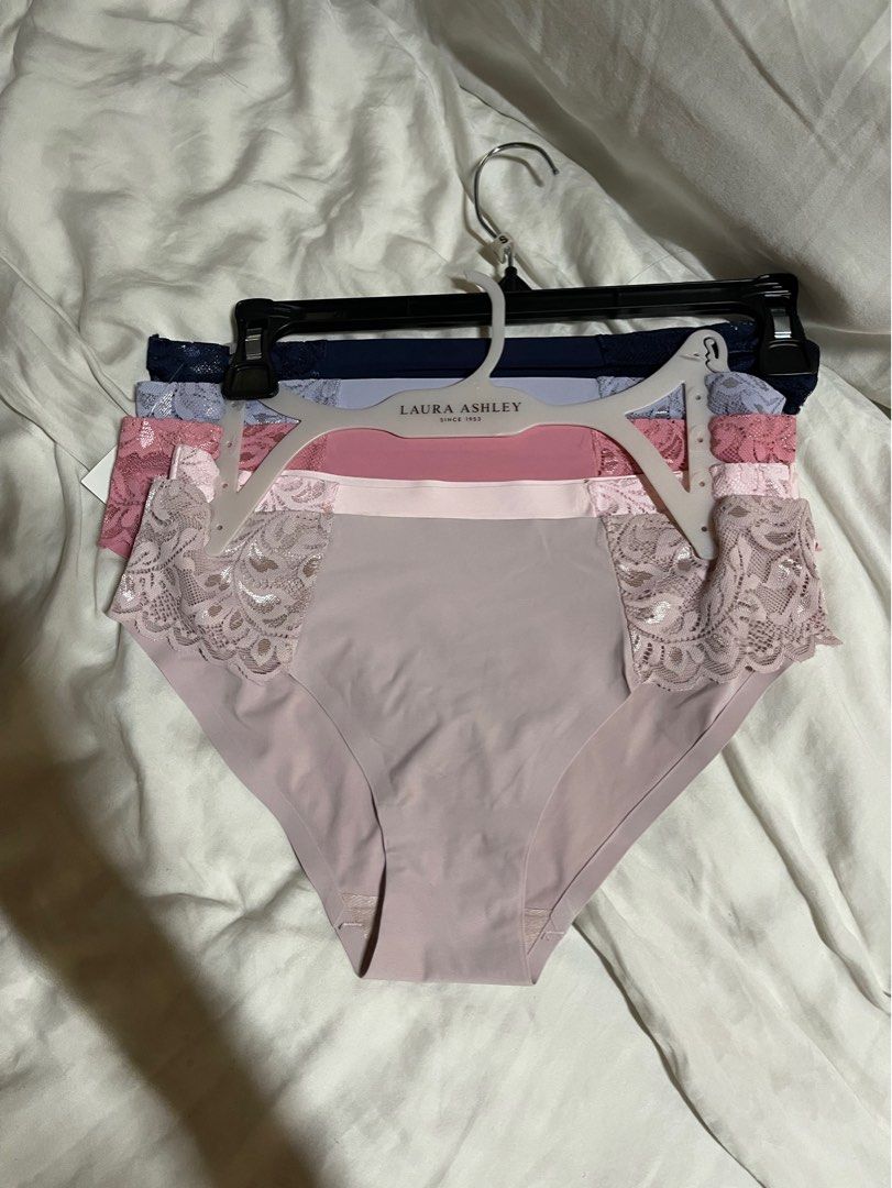 Laura Ashley Seamless Lace Underwear (5-Pack), Women's Fashion,  Undergarments & Loungewear on Carousell