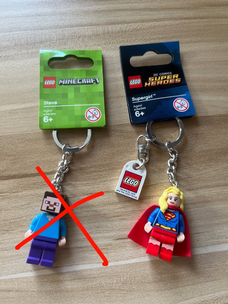 Lego supergirl cheap keychain