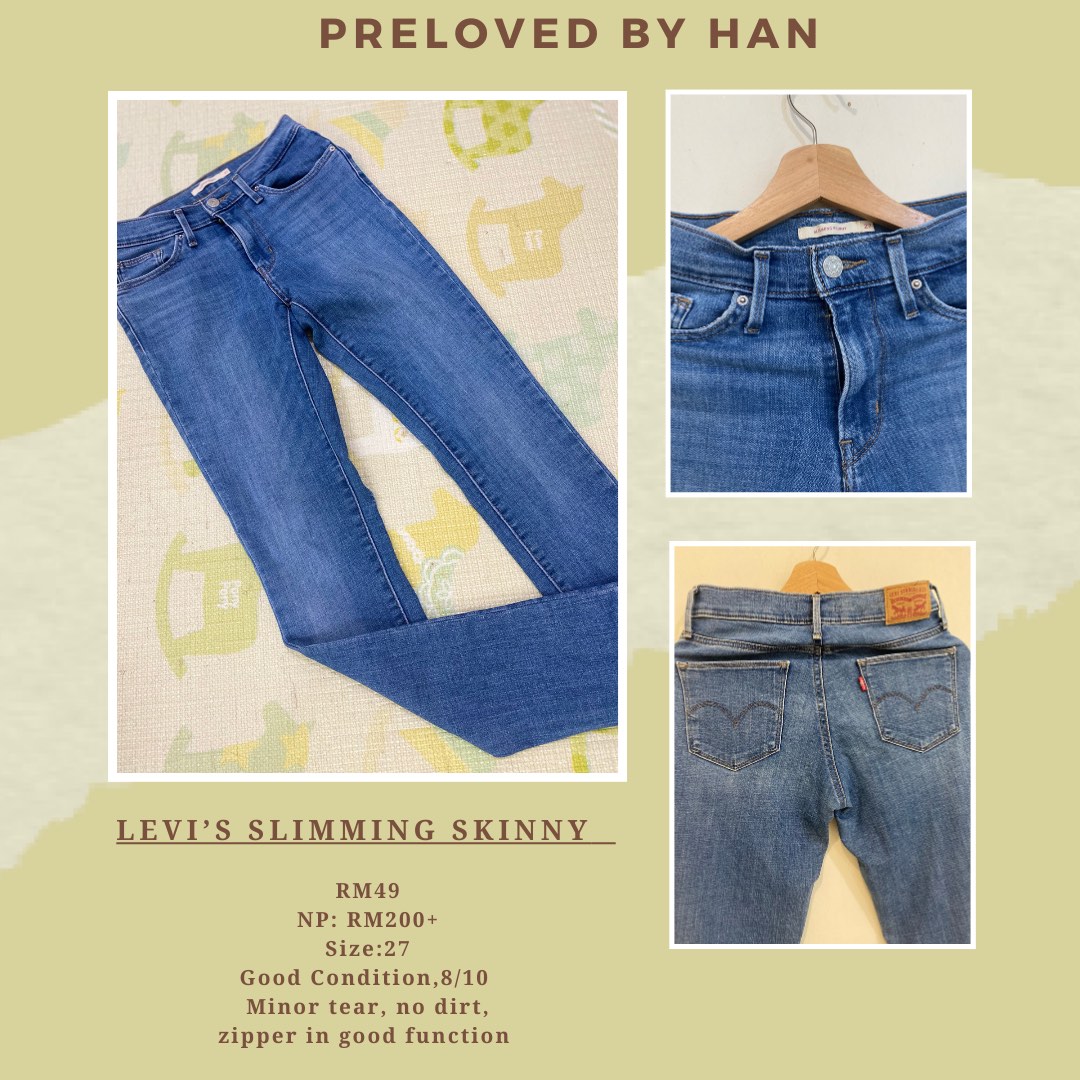 Levi's Slimming Skinny Jeans, Women's Fashion, Bottoms, Jeans & Leggings on  Carousell
