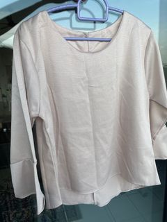 Light Pink 3-Quarter Sleeve Blouse