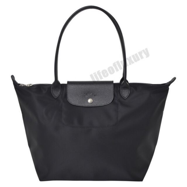 Black shop longchamp purse
