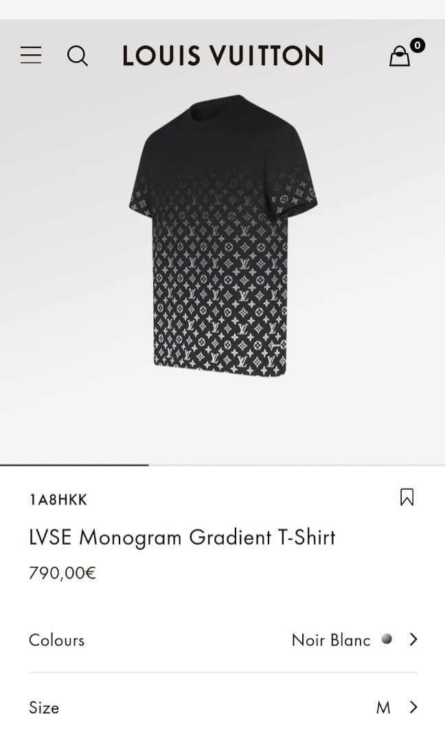 Louis Vuitton Monogram Gradient T-Shirt Noir/Black for Sale in Hialeah, FL  - OfferUp