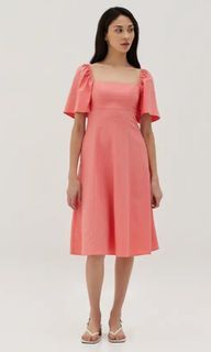 Love Bonito LB ELISSE LINEN FIT AND FLARE DRESS
