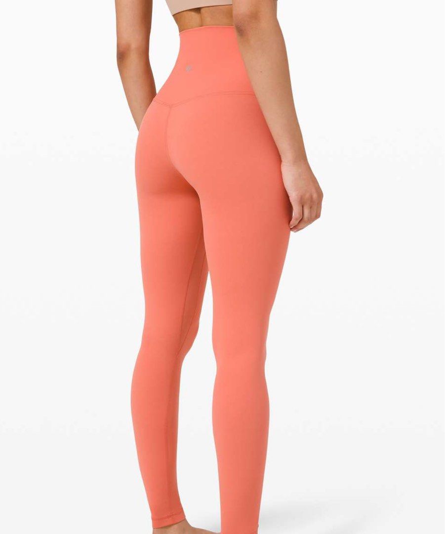 Coral lululemon leggings sale