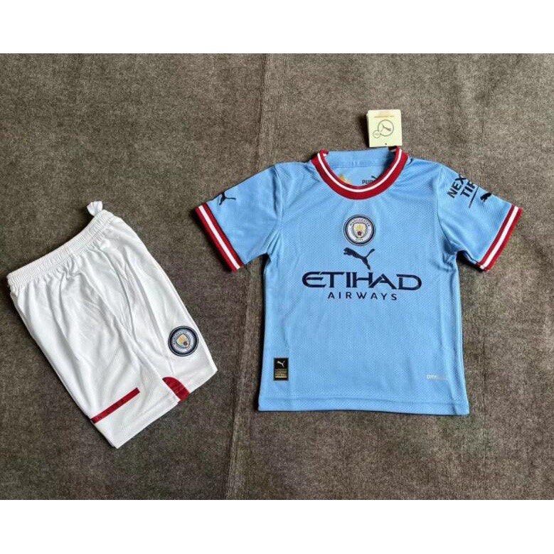 Manchester City kids Jersey 222324 Man City kid Football Jersey