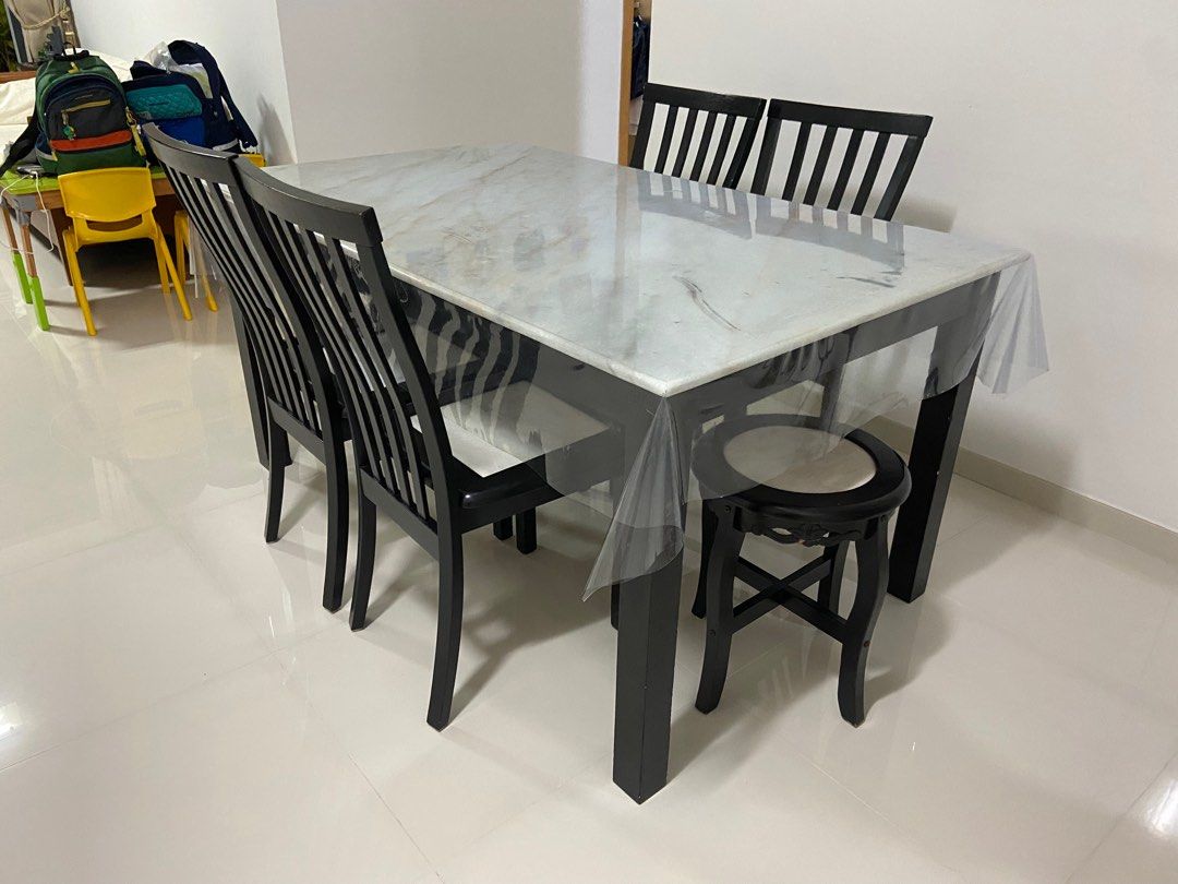 Marble dining table, Furniture & Home Living, Furniture, Tables & Sets