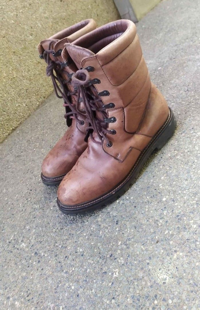 Max Mara Combat Boots Women s Fashion Footwear Boots on Carousell