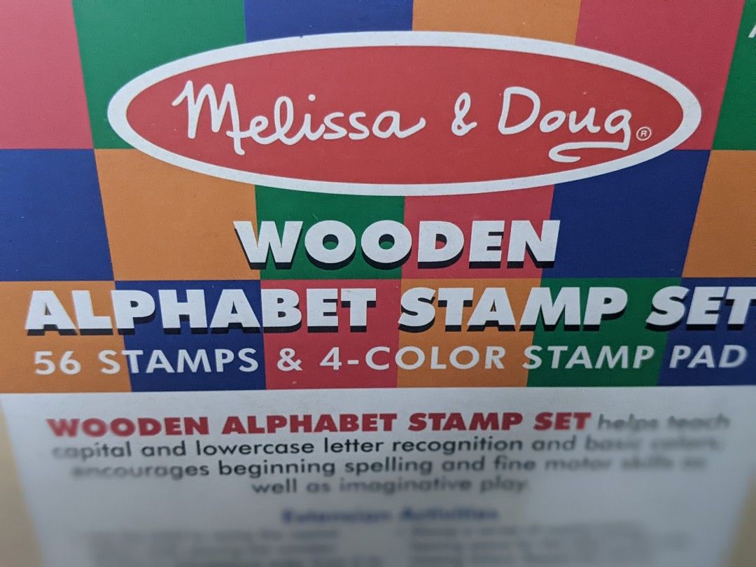 Melissa and doug letter stamps sales